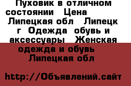 Пуховик в отличном состоянии › Цена ­ 2 500 - Липецкая обл., Липецк г. Одежда, обувь и аксессуары » Женская одежда и обувь   . Липецкая обл.